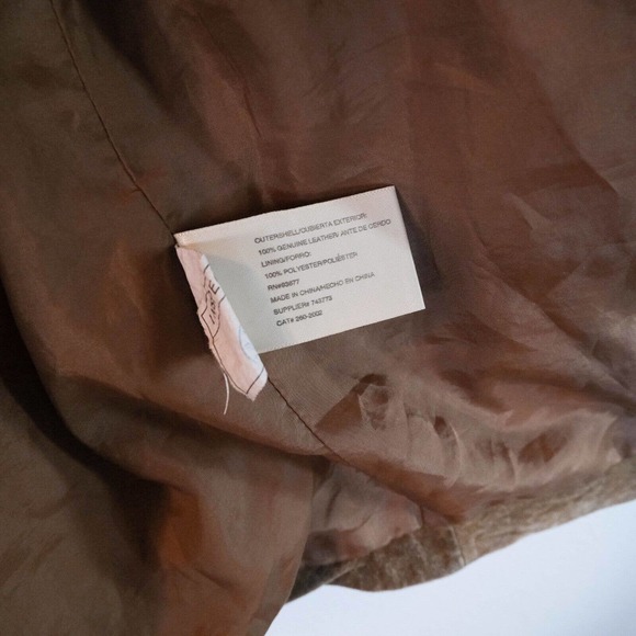 Vintage St Johns Bay Mens Jacket XL Faux Suede Washable Motorcycle 90's Y2K - Picture 7 of 12